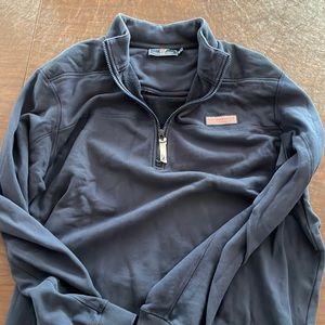 Vineyard vines blue half zip , size Large